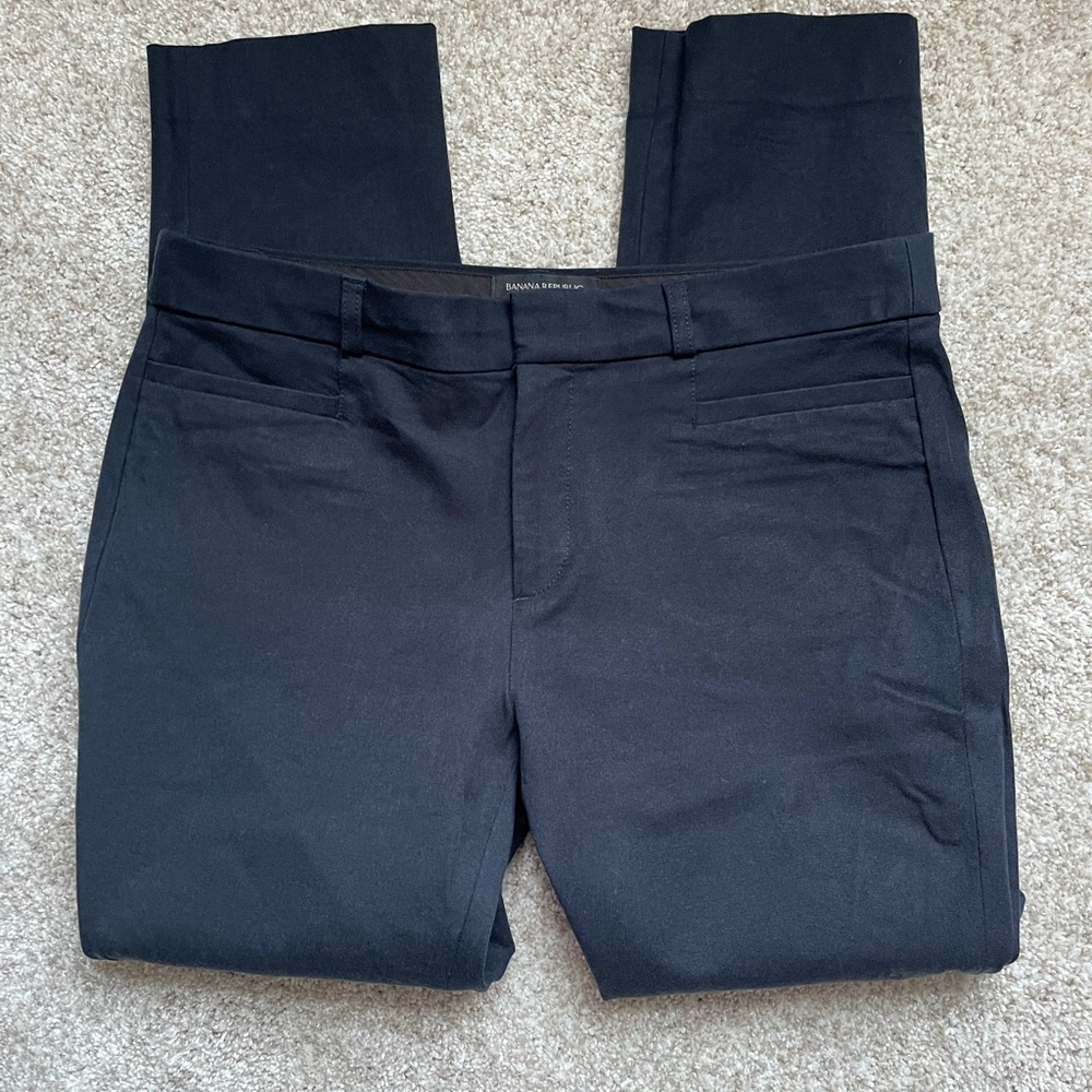 Women Banana Republic Sloan Curvy Navy- Size 10